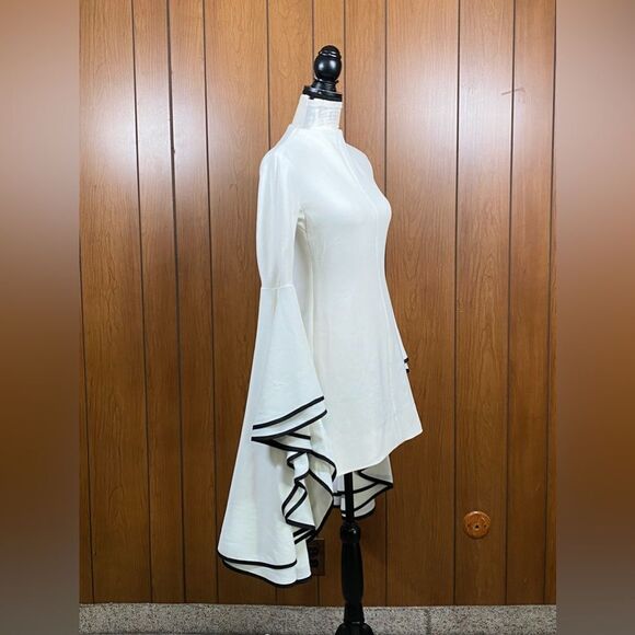 Proenza Schouler crepe ruffle sleeve dress size 2 - Picture 10 of 16